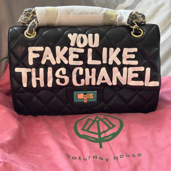 Sonique Saturday House Handbags - Sonique Saturday House You Fake Like This Chanel